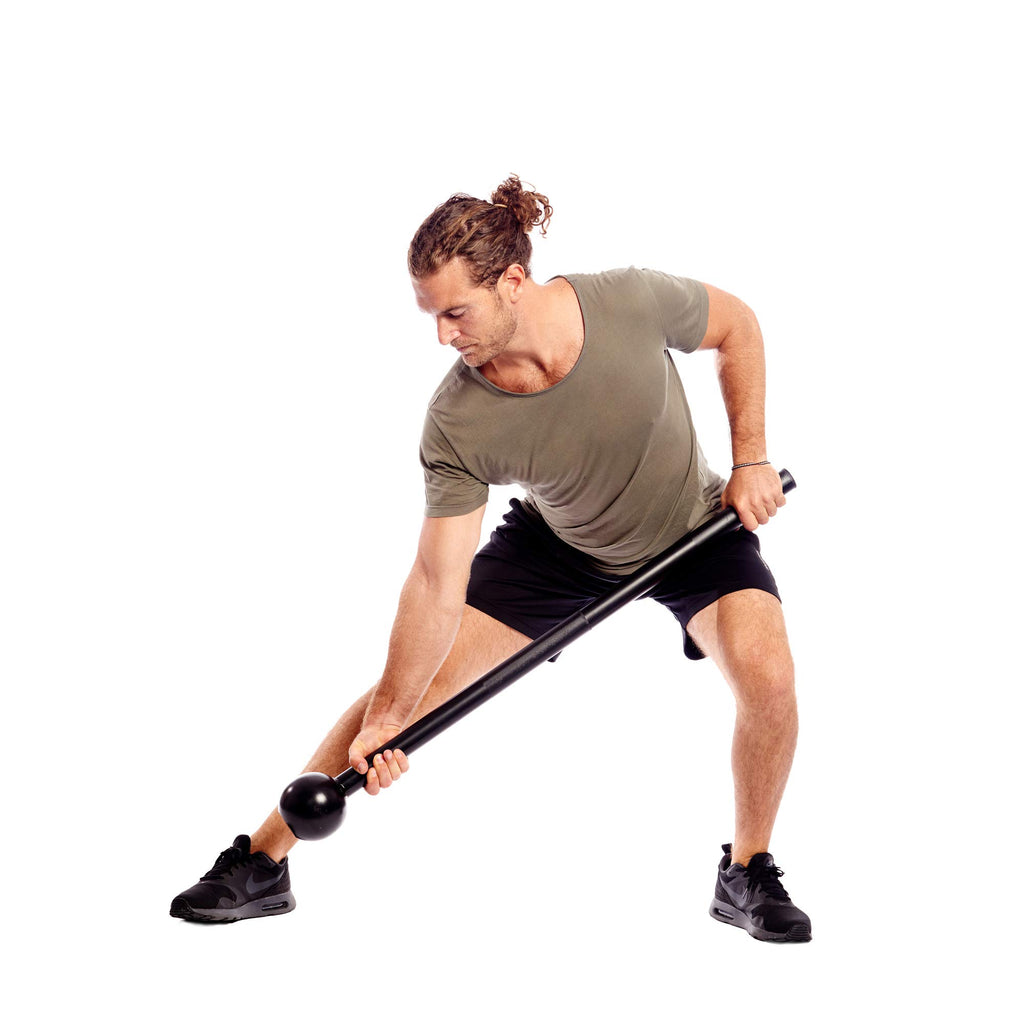 Retrospec Steel Mace Training Equipment - Weighted Fitness Macebell for Strength, Rehabilitation & Rotational Workouts - Durable
