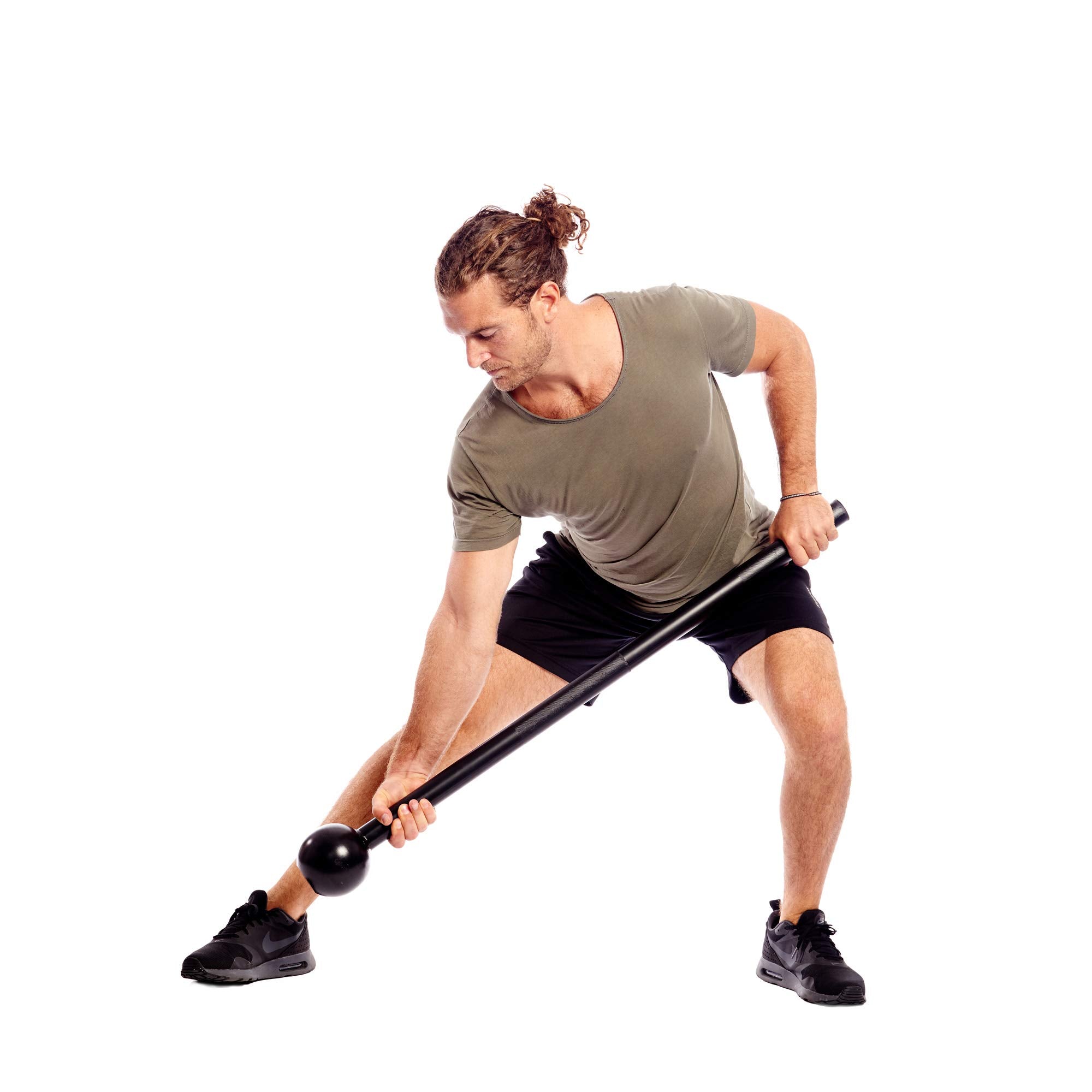 Retrospec Steel Mace Training Equipment - Weighted Fitness Macebell for Strength, Rehabilitation & Rotational Workouts - Durable