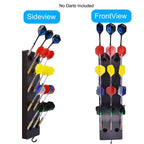 Yyst Dart Holder Wall Mount/Stand/Caddy/Display Rack Storage -Plastic -Hold 15 Steel Or Soft Tip Darts W Screws (1)