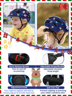 XJD Toddler Helmet Kids Bike Helmet Multi-Sport Adjustable Skateboard for Kids Boys Girls Infant Lightweight for Age 1 and Older
