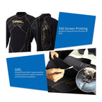 Dizokizo 5Mm Wetsuits For Men Neoprene Long Sleeve Full Diving Surfing Suit