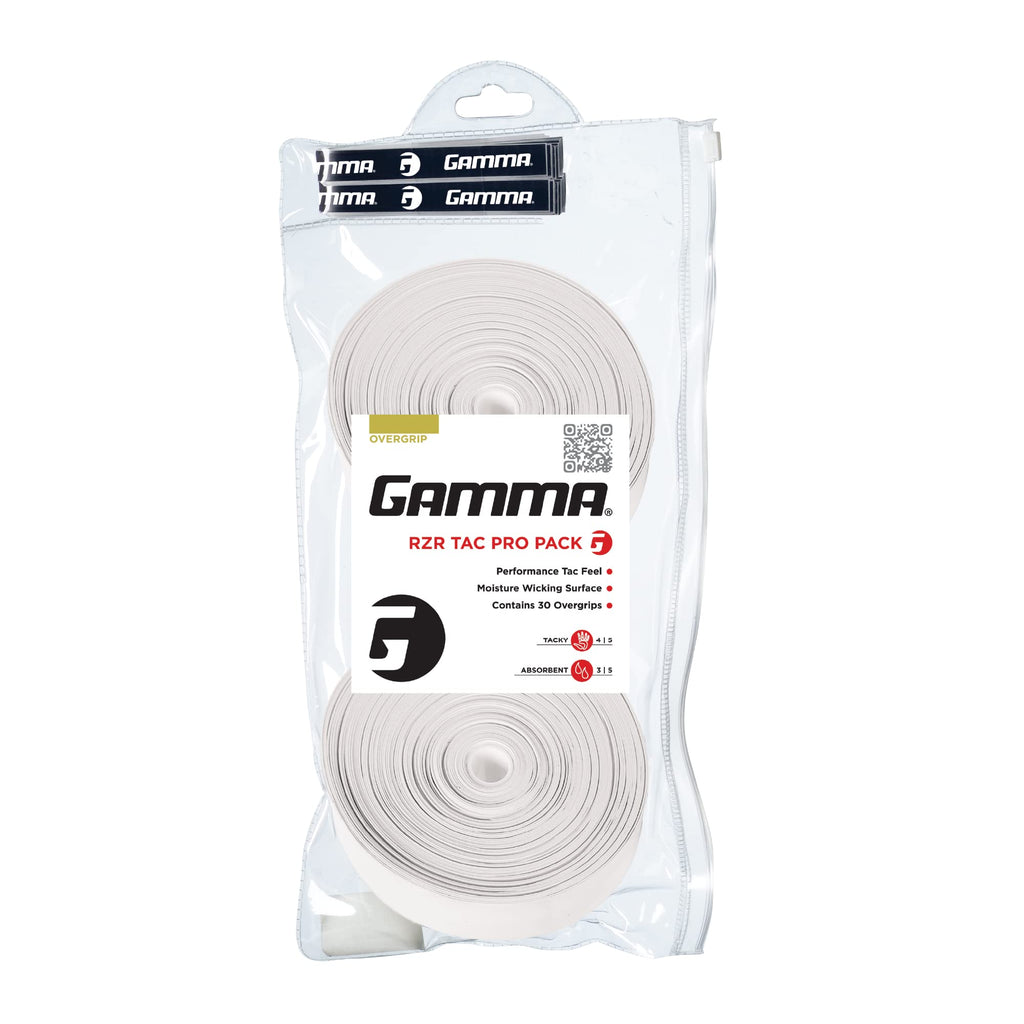 Gamma Agso310 Supreme Overgrip 30/Pk (Two 15-Pack )White