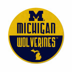 Rico Industries Ncaa Michigan Wolverines Classic Shape Cut Pennant - Home And Living Room D  Cor - Soft Felt Ez To Hang