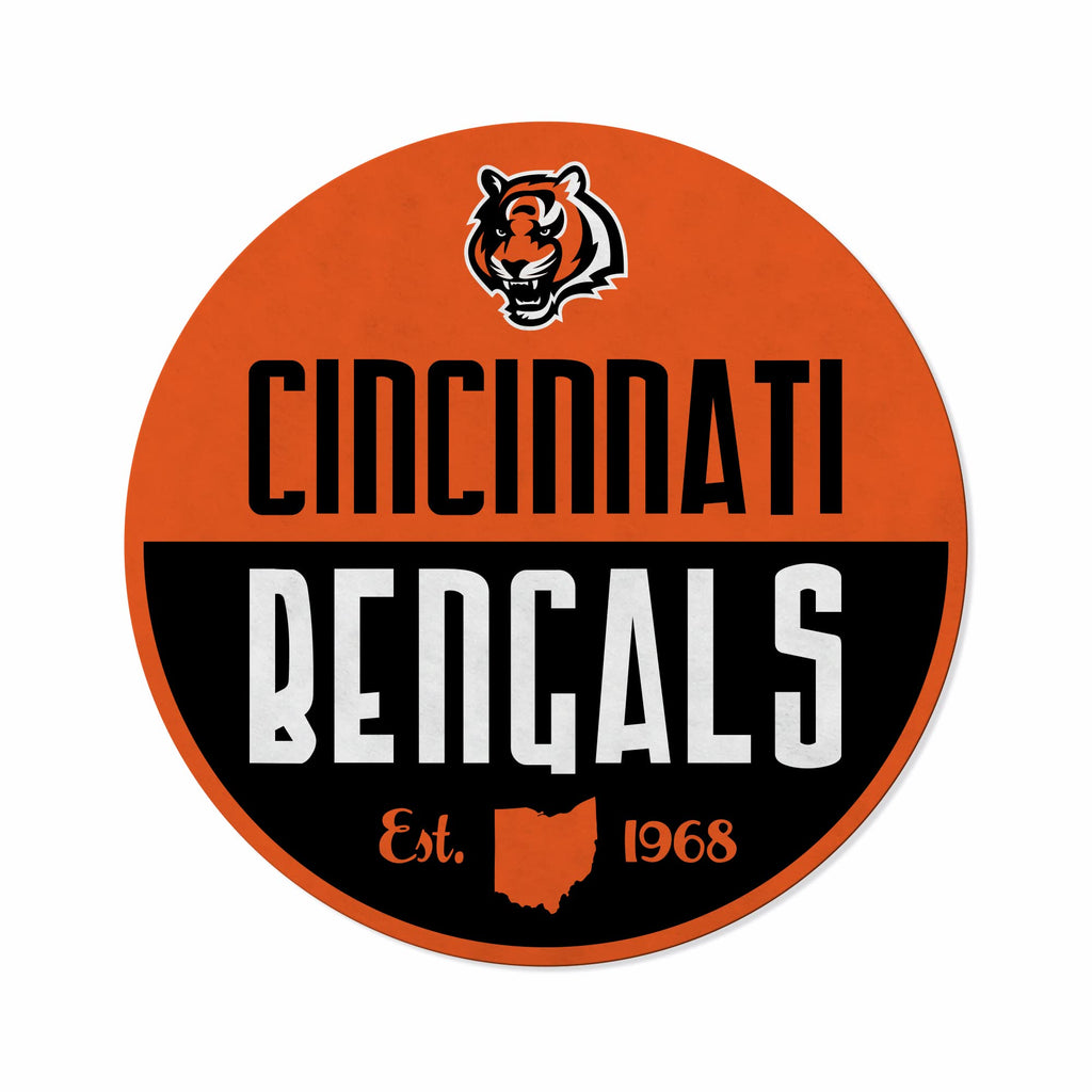 Rico Industries Nfl Football Cincinnati Bengals Classic Shape Cut Pennant - Home And Living Room D  Cor - Soft Felt Ez To Hang