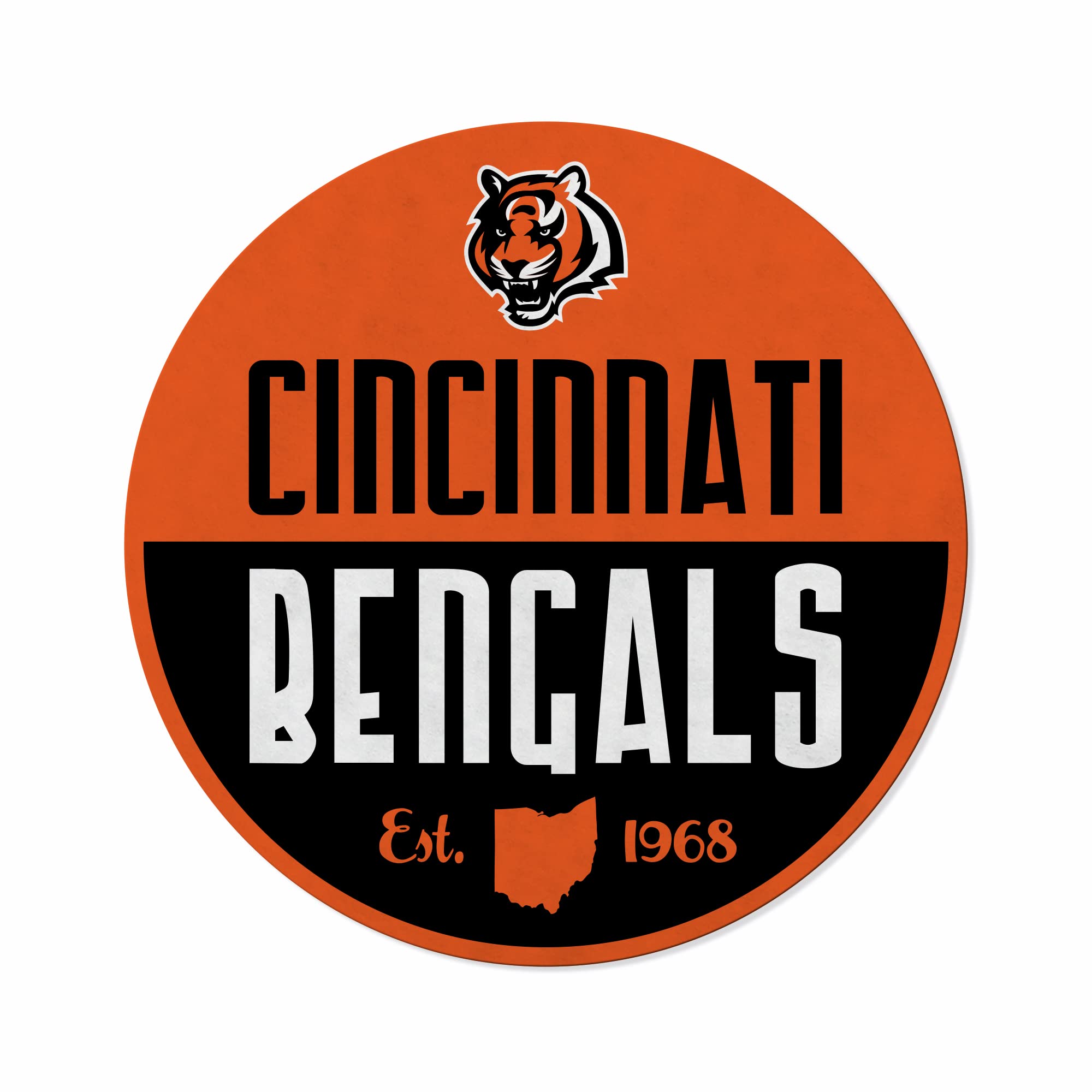Rico Industries Nfl Football Cincinnati Bengals Classic Shape Cut Pennant - Home And Living Room D  Cor - Soft Felt Ez To Hang