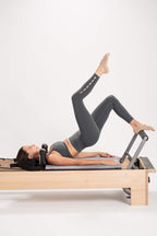 Salt & Honey Non-Slip Pilates Reformer Mat Towel (Gray)