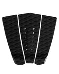 Abahub 3 Piece Eva Surfboard Deck Traction Pads With Kicker For Stomp Skimboards, Surf Boards, Funboard, Fish Board, Black