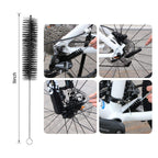 Qkurt 9Pcs Bike Cleaning Tool Set, Bicycle Clean Brush Kit For Bike Tire Chain Sprocket Corner Fit For Motorcycle Bikes