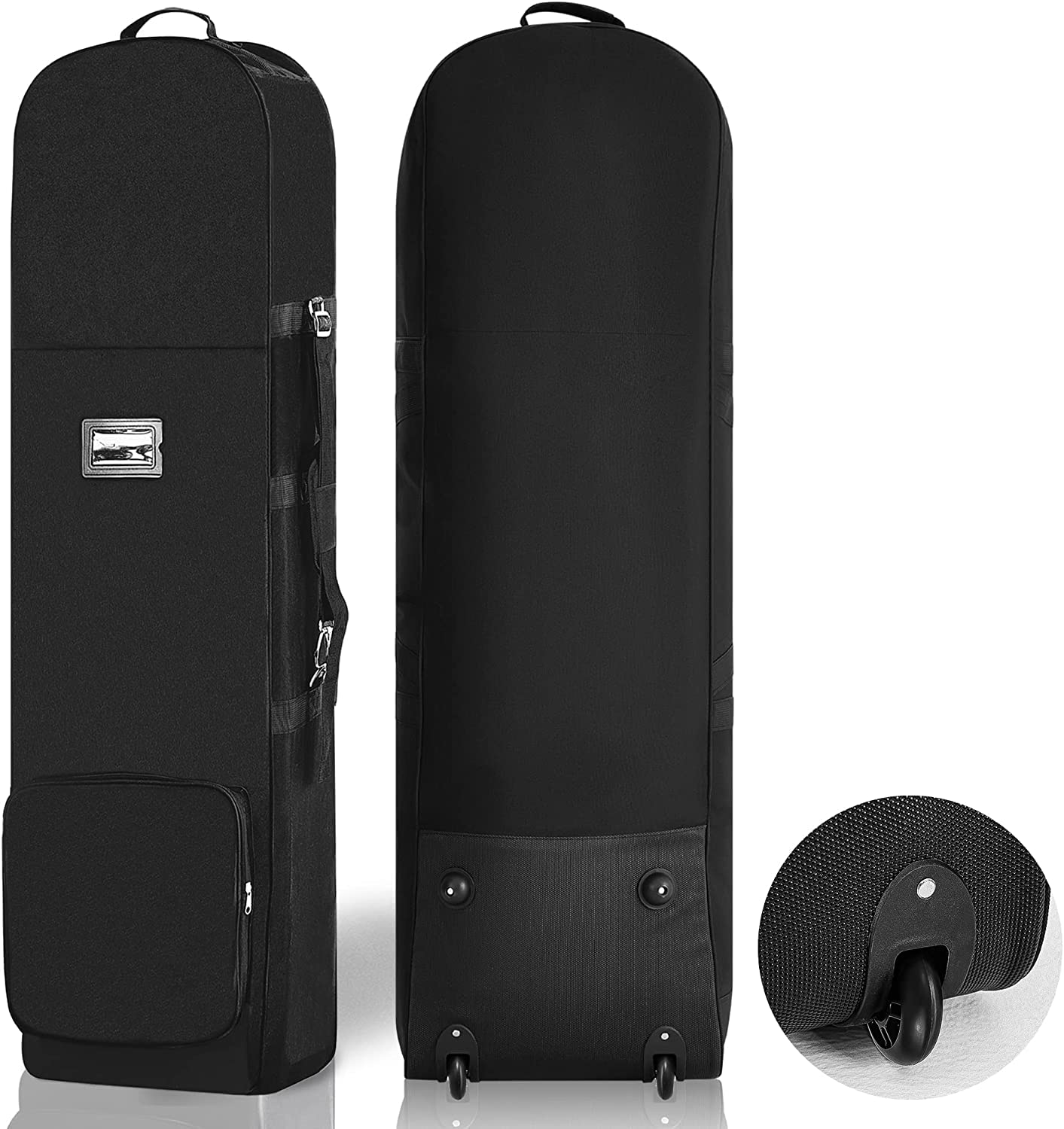 Darekuku Golf Travel Covers For Airlines With Detachable Shoulder Straps, Soft Foldable Golf Club Travel Bags, 900D Heavy Duty O