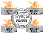 Branded Boards | Made In Usa | Portable Mini Bonfire Campfire In A Can | Reusable & Up To 2 Hours Of Burn Time | Picnics Parties