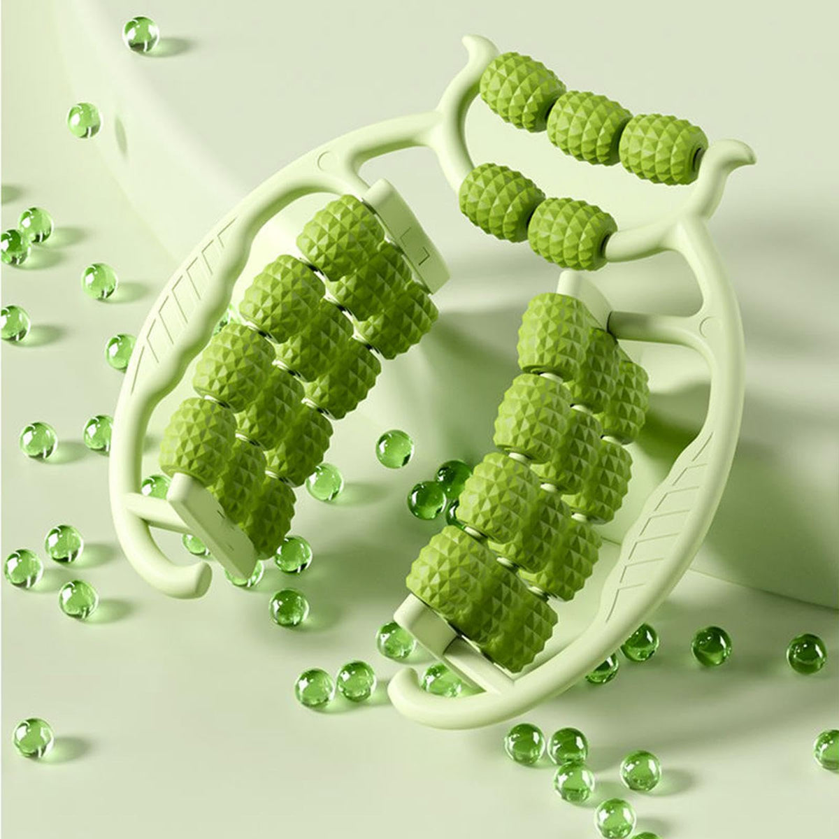 CALANDIS?29 Wheel Fascia Muscle Relax Roller Circular Leg Clamp for Legs Shoulder Arm Green | Rollers | Fitness Equipment & Gear