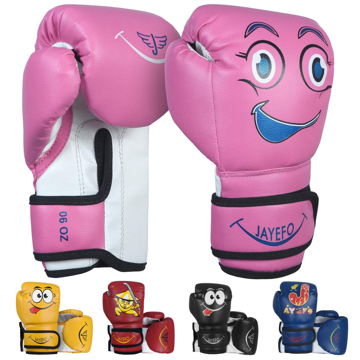 Jayefo Kids & Children Boxing Gloves  Youth Gloves for Kick Boxing, Muay Thai & MMA  Heavy Bag Gloves for Heavy Punching  6 O