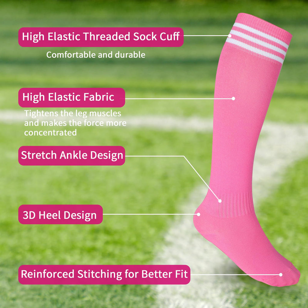 Soccer Shin Guards For Kids Youth Adults, Shin Pads Set With Shin Sleeves And Long Soccer Socks For Boys Girls Women, Lightweigh