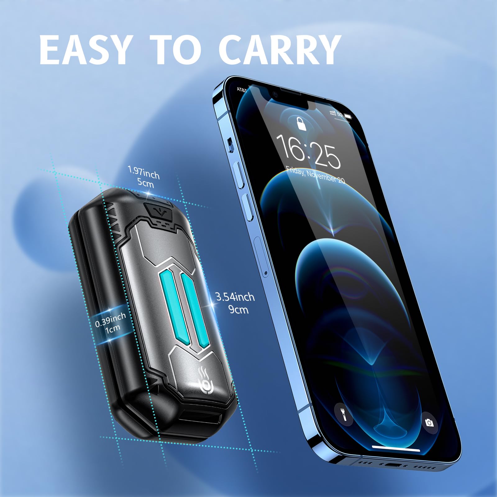 6000Mah Outjut Hand Warmers Rechargeable 2 Pack Electronic Hand Warmers Portable 20Hrs Usb Suitable Hunting Accessories Portable