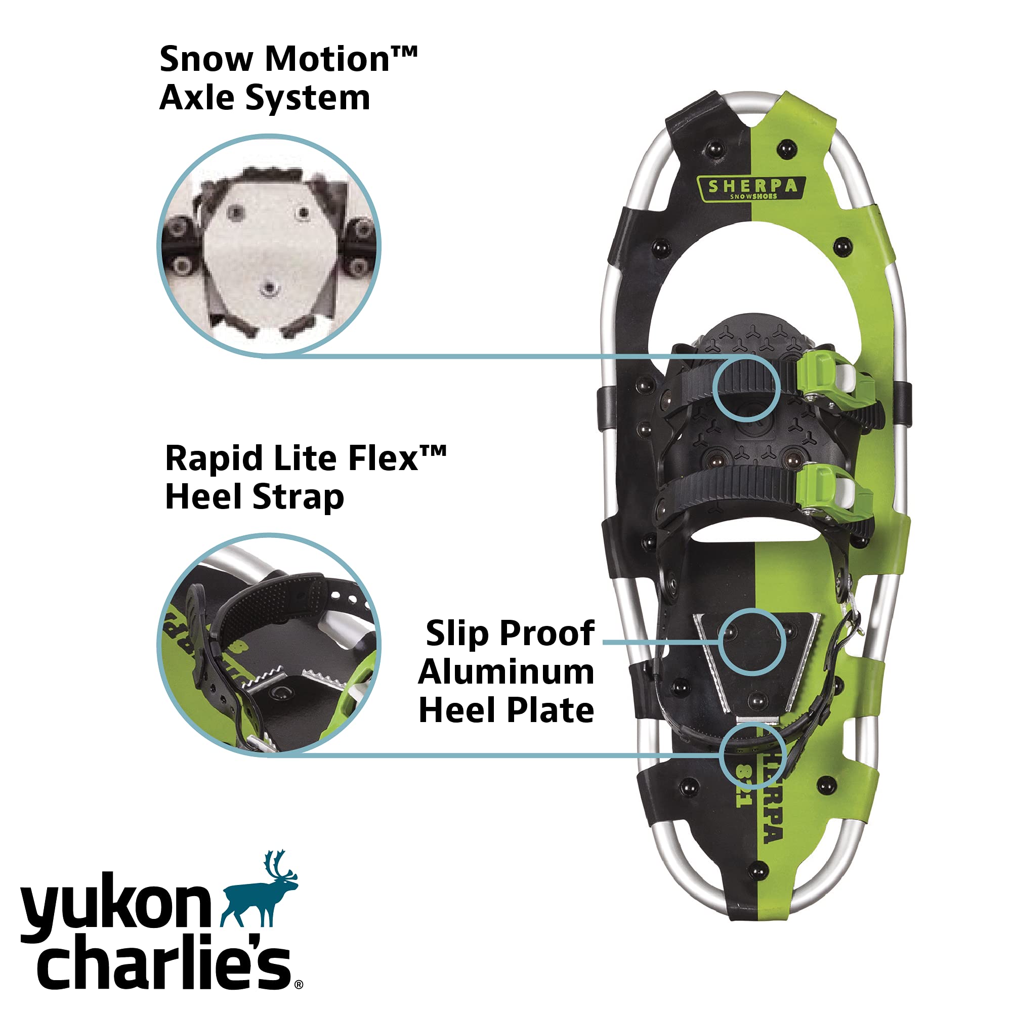 Yukon Charlie'S Sherpa Snowshoe, 8-Inch X 21-Inch