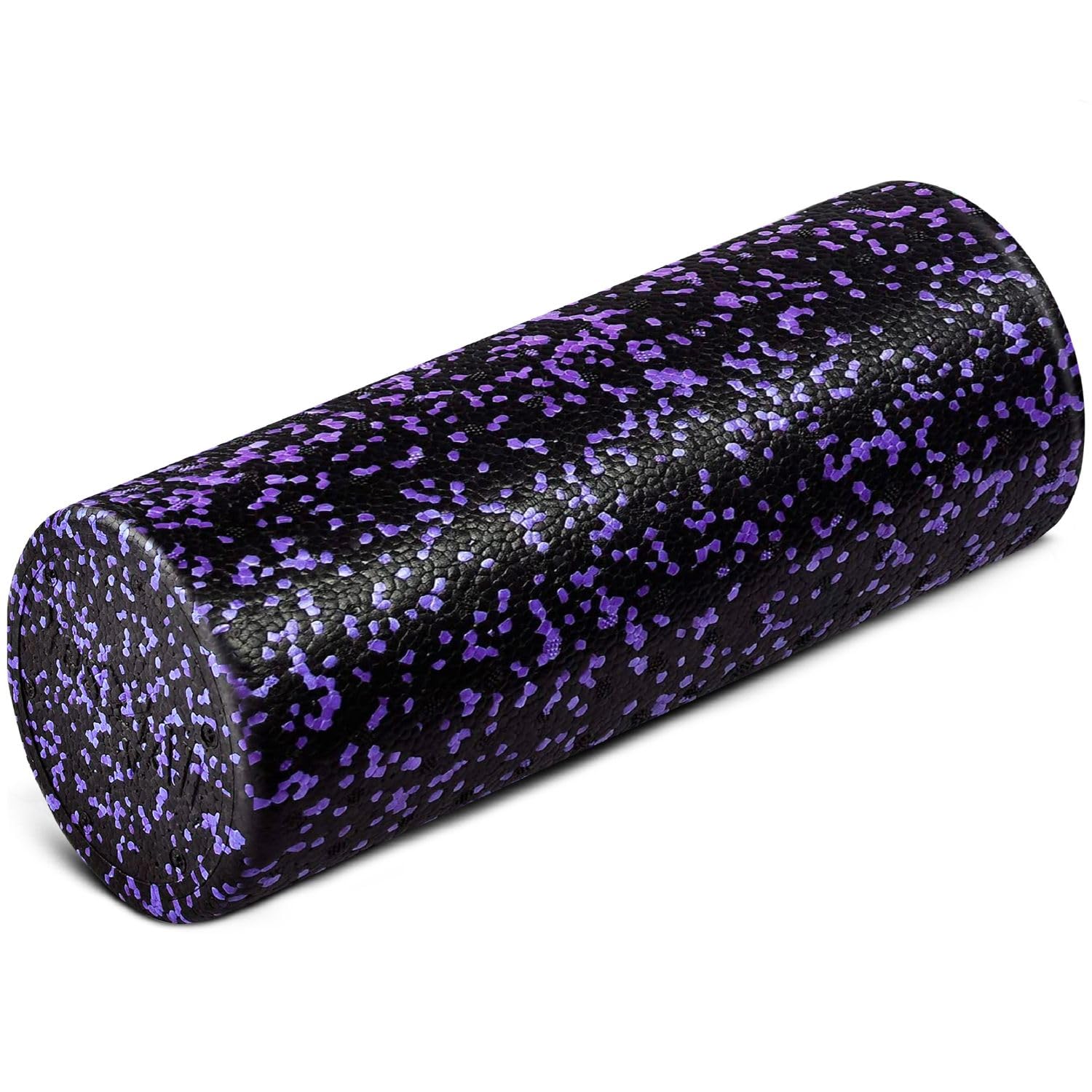 Yes4All High Density Foam Roller For Back, Variety Of Sizes & Colors For Yoga, Pilates - 18 Inch, Purple Speckled