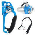 Newdoar Hand Ascender & Foot Ascender & Foot Loop Set For Tree Arborist Rappelling Gear Equipment Ce Certified Rope Clamp For 8~