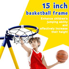 4-In-1 Heavy Duty Swing Set For Backyard - Large Metal Frame With Saucer Swings, Sandbox, Basketball Hoop & Single Swing Seat |