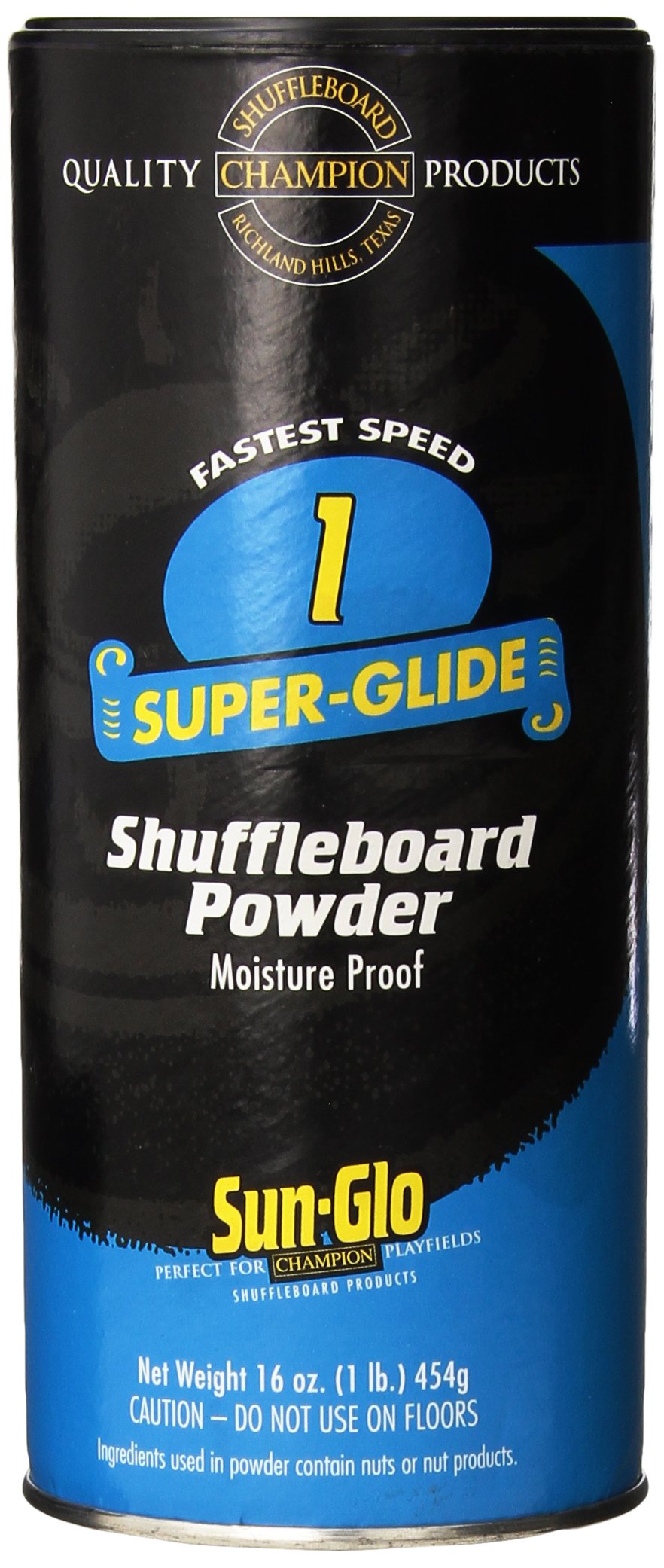 Sun-Glo Speed 1 (Super Glide Wax) Shuffleboard Table Powder, 16 Oz. Can