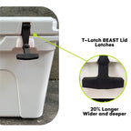 Beast Cooler Accessories 2-Pack Replacement Lid Latches For Yeti And Rtic - Black Rubber, Cooler Latches Replacement For Yeti, R