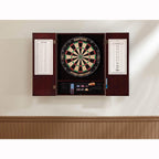 Viper Metropolitan Solid Wood Sisal/Bristle Steel Tip Dartboard Cabinet: Cabinet Only (No Dartboard), Mahogany Finish