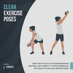Fitmate Dumbbell Workout Exercise Poster - Workout Routine With Free Weights, Home Gym Decor, Room Guide (16.5 X 25 Inch)