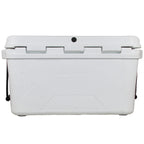 Bison Coolers White 50 Quart Cooler  Made In The Usa  Easy Use Latches  Heavy Duty Long Ice Retention