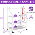 Mythinglogic Yoga Mat Storage Racks,Home Gym Storage Rack For Dumbbells Kettlebells Foam Roller, Yoga Strap And Resistance Bands