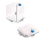 Cedilis 2 Pack 5.3 Gallon Collapsible Water Container With Spigot, Food Safe Water Storage Jug, Bpa-Free Camping Water Storage J