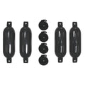 Extreme Max 3006.7384 Boattector Inflatable Fender Value 4-Pack - 6.5'' X 22'', Black
