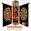 FUNGENIX Magnetic Dart Board for Kids - Indoor Outdoor Darts Game, 16pcs Magnetic Darts, Double Sided Board Games Set, Best Toys