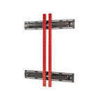 Signature Fitness 3    x 3    Wall Mounted Fold-in Power Cage Squat Rack with Adjustable Pull Up Bar and J Hooks - Space-Saving