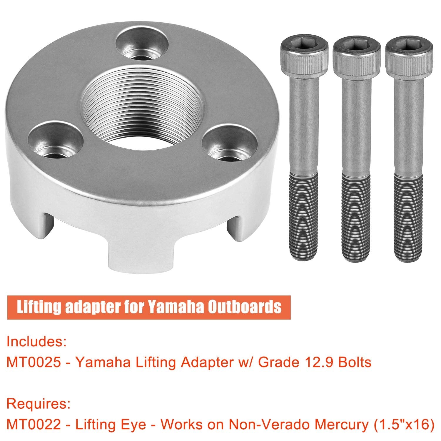 Lifting Adapter, Compatible For Yamaha 5.3 V8, 4.2 V6, F200B, F115B, F425, Mt0025, Mt0022 And Non-Verado Mercury (1.5'' X16)