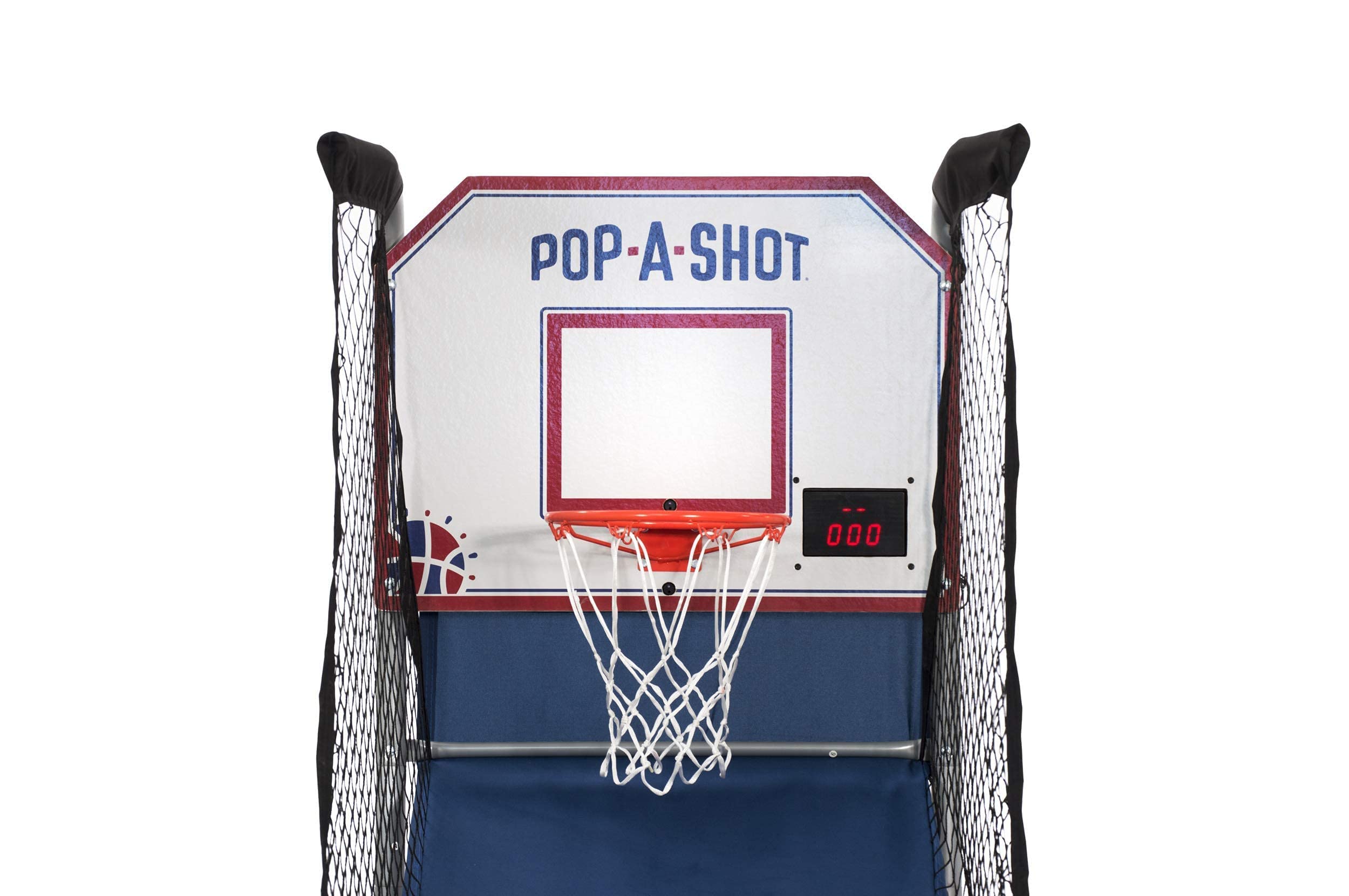 Pop-A-Shot - Home Single Shot | Arcade Basketball Fun At Home | Infrared Sensor Scoring | 6 Game Modes | 4 Balls | Foldable Stor