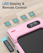 Walking Pad Treadmill With 5% Incline, 5 Mph Under Desk Treadmill For Home & Office, 300+ Lb Capacity, Ultra Quiet < 45Db, Remot
