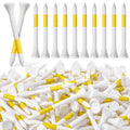 Mudder 600 Pack Golf Tees Bulk Wooden Bamboo Golf Tees Multicolor Wood for Men Balls Accessories (2-3/4 Inch,Yellow,White)