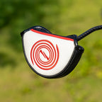 Mid Mallet Putter Cover Small Golf Headcover Club Head Protector Magnetic Closure For Odyssey White Hot Pro