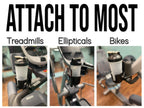 The Cardio Buddy - Water Bottle And Phone Holder - Designed For Most Treadmills, Ellipticals, Exercise Bikes