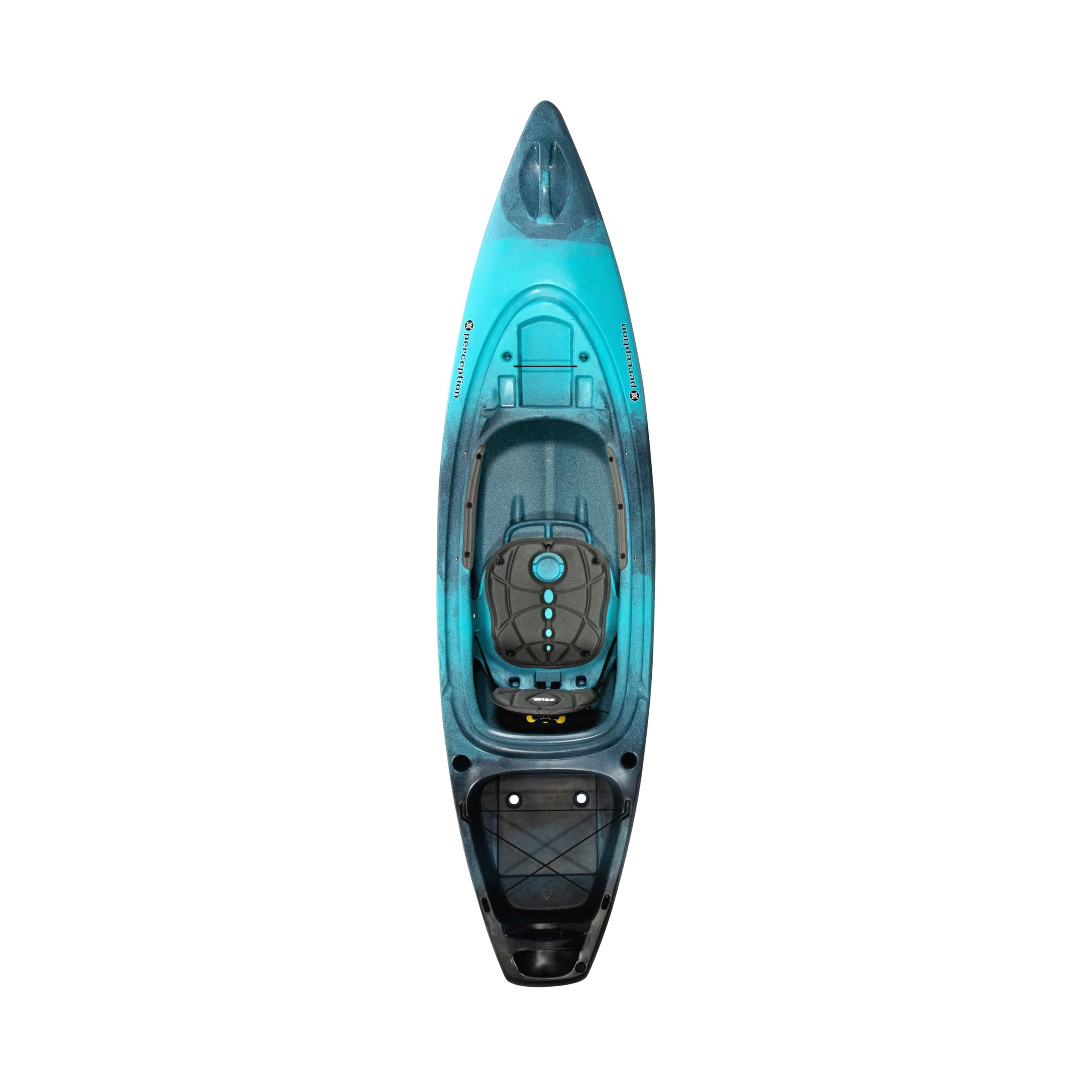 Perception Sound 9.5 - Sit Inside Kayak for Fishing and Fun - Two Rod Holders - Large Rear Storage - 9 6 - Dapper
