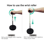 Morwealth Forearm Wrist Roller Blaster Exercise Trainer Weight-Bearing Wider Nylon Straps Arm Strength Training Fitness Equipmen