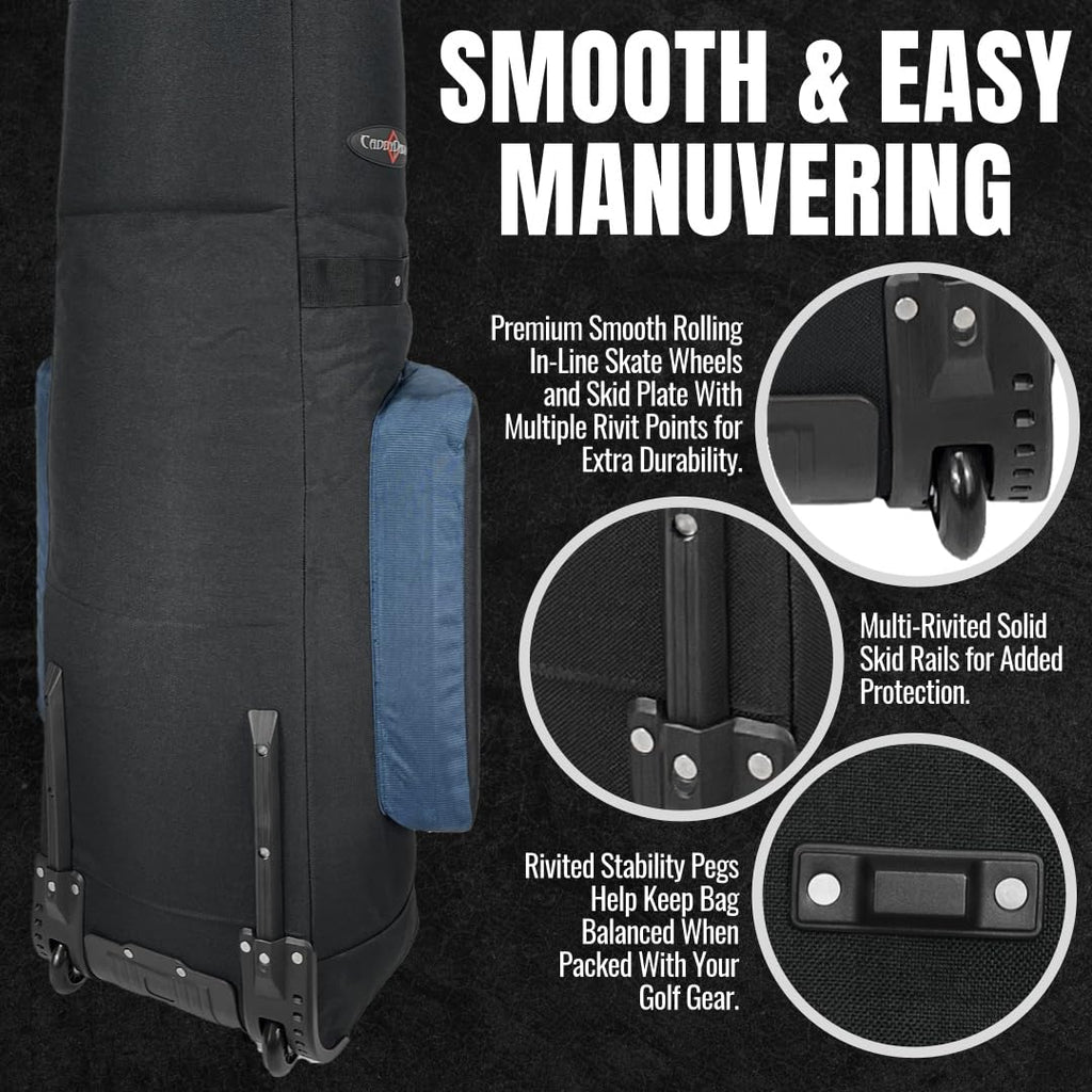 Caddydaddy Golf Constrictor 2 Travel Cover (Black/Navy)