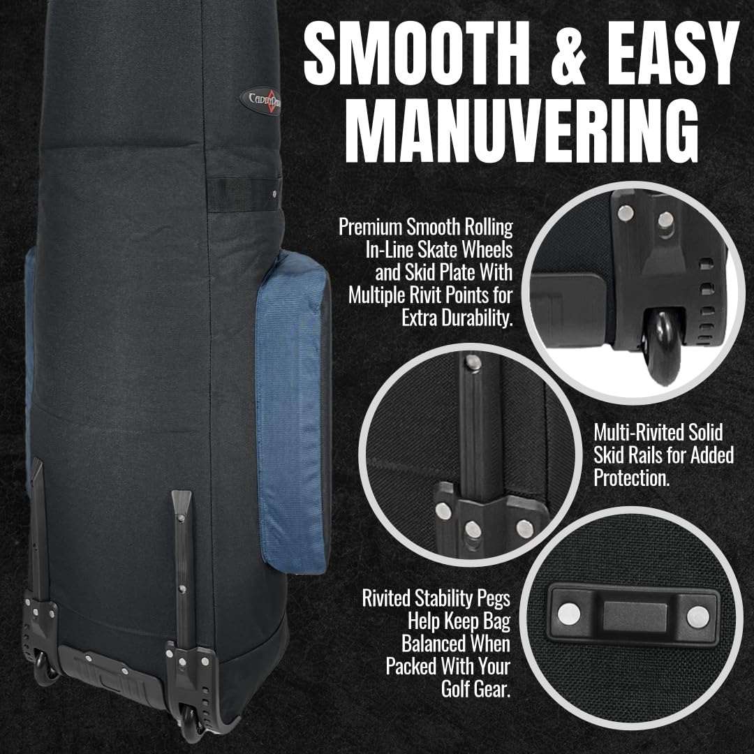 Caddydaddy Golf Constrictor 2 Travel Cover (Black/Navy)