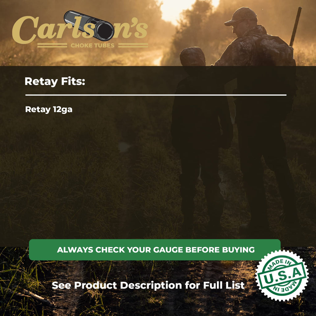 Carlsons Choke Tubes 12 Gauge For Retay [ Turkey | 0.640 Diameter ] Tungsten Tss Turkey Choke Tube | Made In Usa