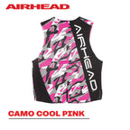 Airhead Womens Camo Cool Neolite Flex Kwik-Dry Life Jacket, Us Coast Guard Approved Pink Small