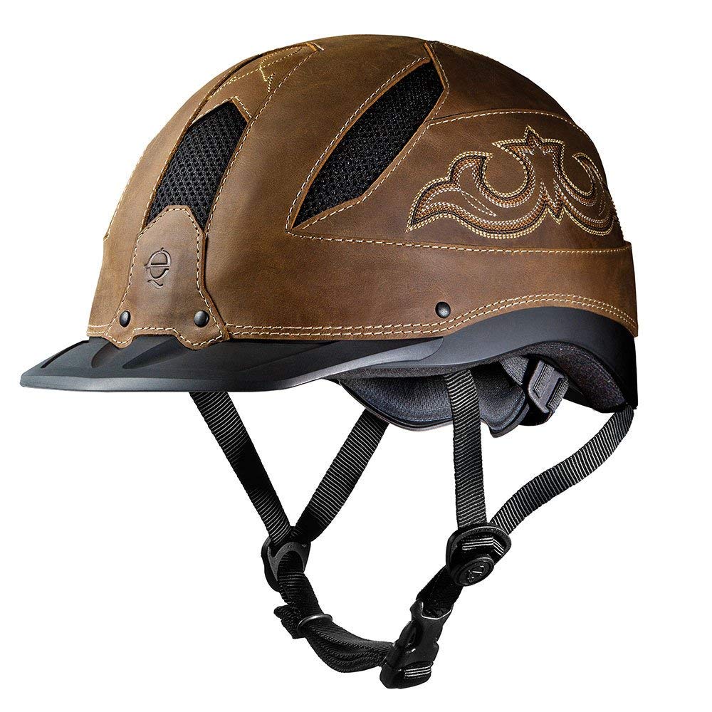 Troxel Cheyenne Rugged Horse Riding Helmet, Low-Profile, Self-Adjustable Design, Safety Horseback Riding Gear, Small (6-5/8 - 7)