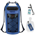 Piscifun Dry Bag, Waterproof Floating Backpack 20L with Waterproof Phone Case for Boating, Kayaking, Fishing, Sapphire Blue 20L