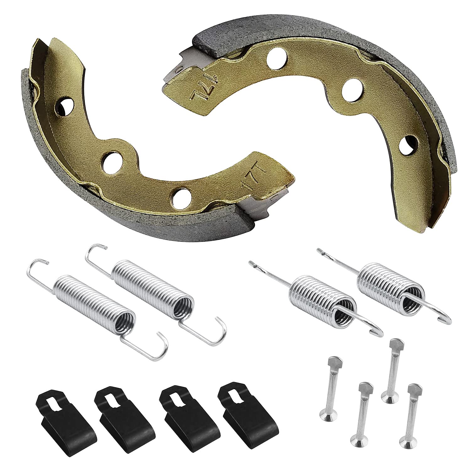 Leapgomax Club Car Brake Shoes And Spring Kit For Ds G&E 1995-Up (Automatic Adjust)& Precedent 1018232-01 Golf Cart Replacement