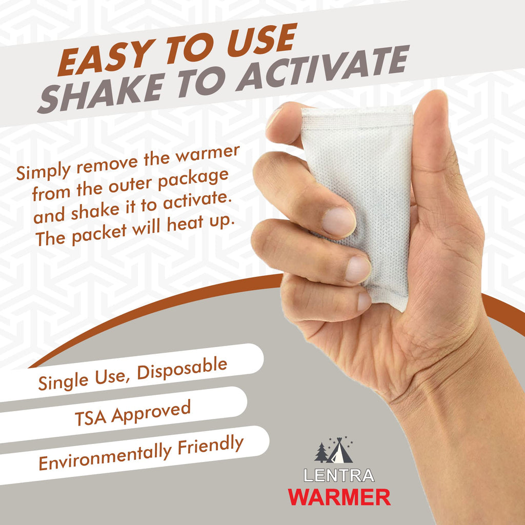 Hot Hand Warmers - 50 Count - 10 Hours Long Lasting Heat, Safe Natural Odorless Air Activated Heat Packs For Hands, Toes And Bod