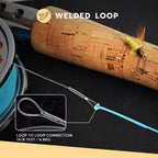 Sf Welded Tapered Leader Fly Fishing With Loop Nylon 7.5Ft Fishing Leader (7X 6 Pack)