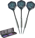 Elkadart Rhino 80% Tungsten Steel Tip Darts With Storage/Travel Case, 25 Grams